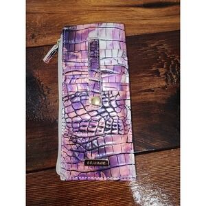 Brahmin Pink and‎ Purple Credit Card Wallet SuperNova